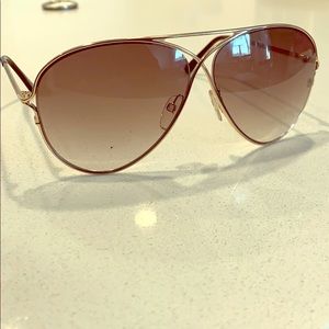Tom Ford Aviator Gold Glasses